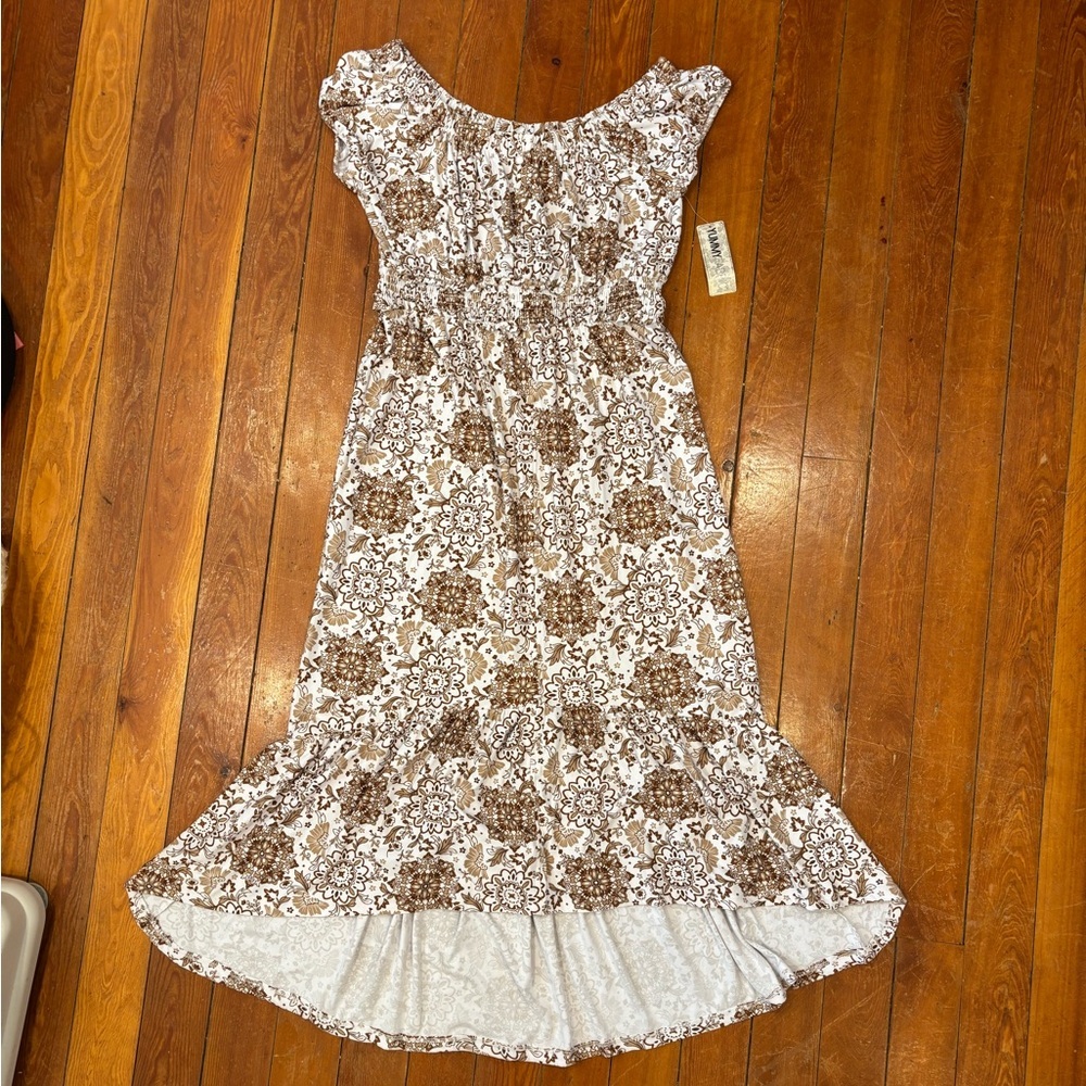 💐NWT Easter Midi Dress size L Hi-Lo super soft fabric​🐣